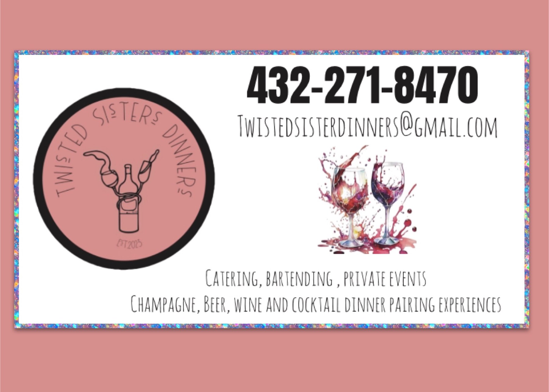 Twisted Sisters Dinners · catering, bartending and private events.