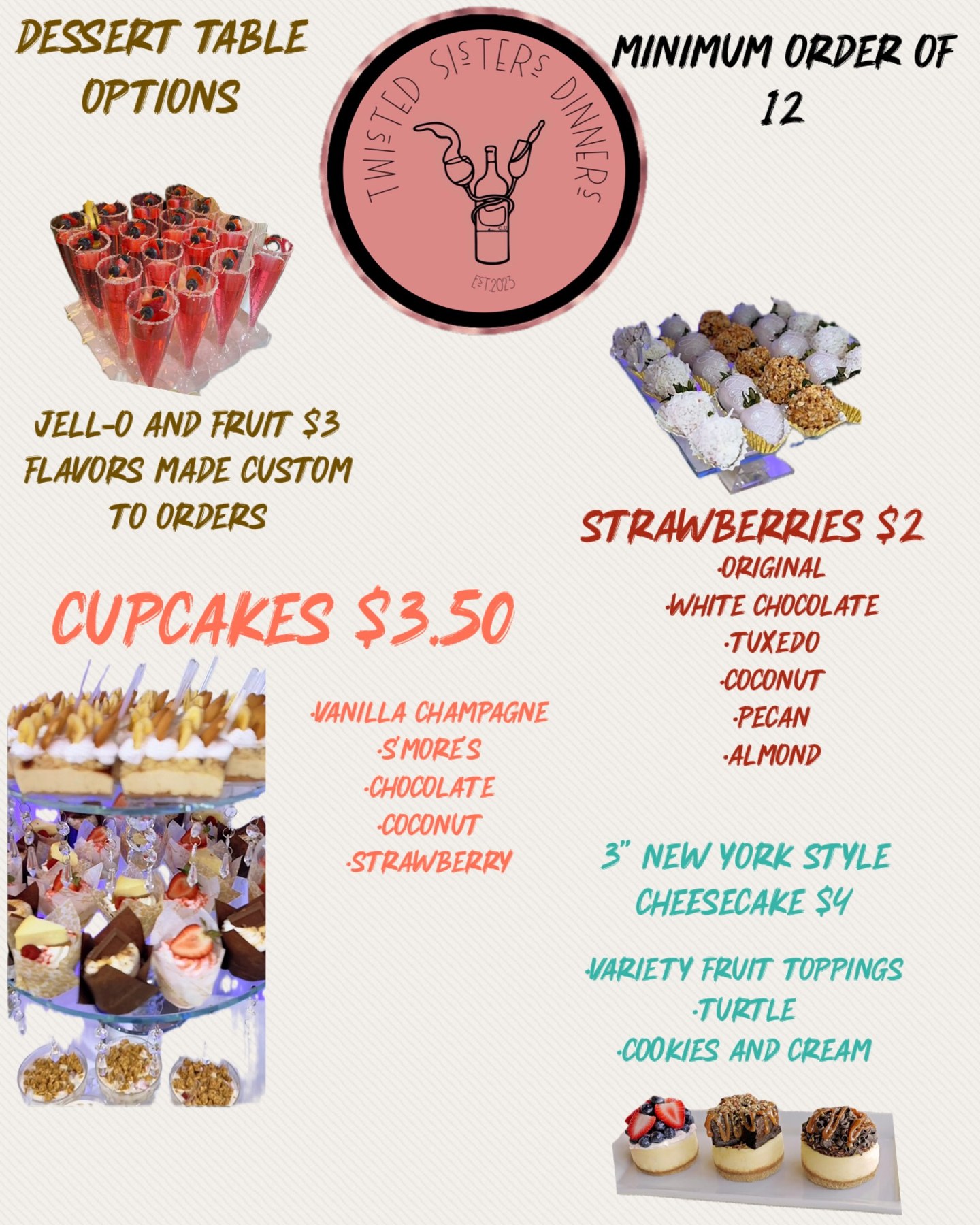 Dessert table options