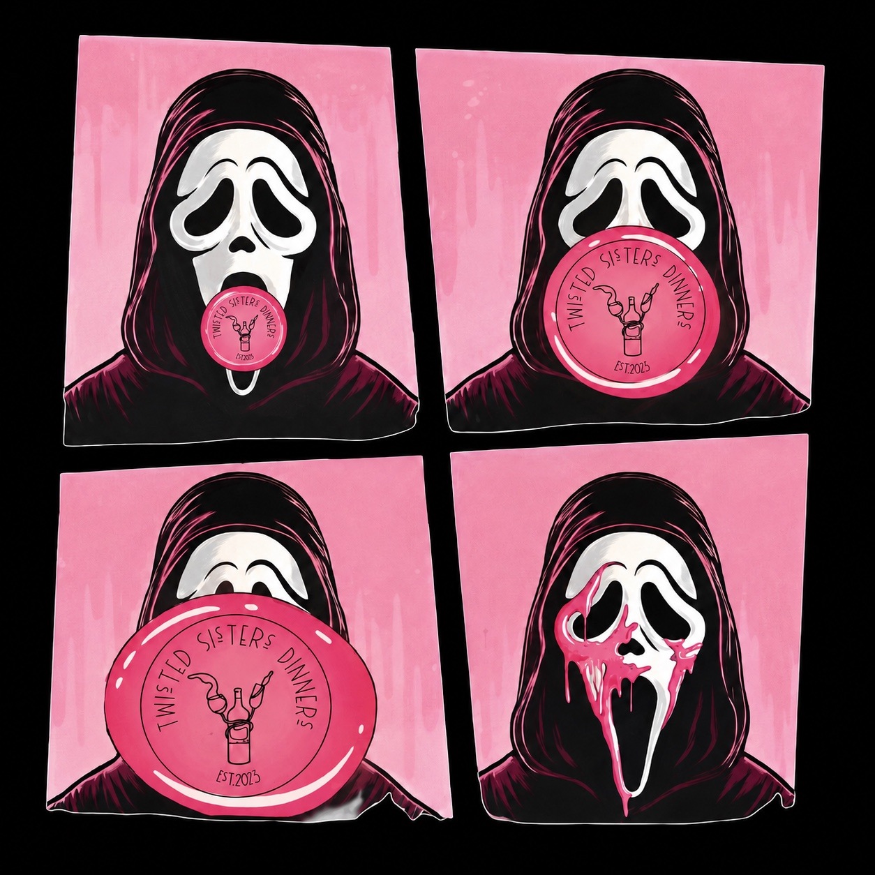 Ghostface, with a Twisted Sisters twist