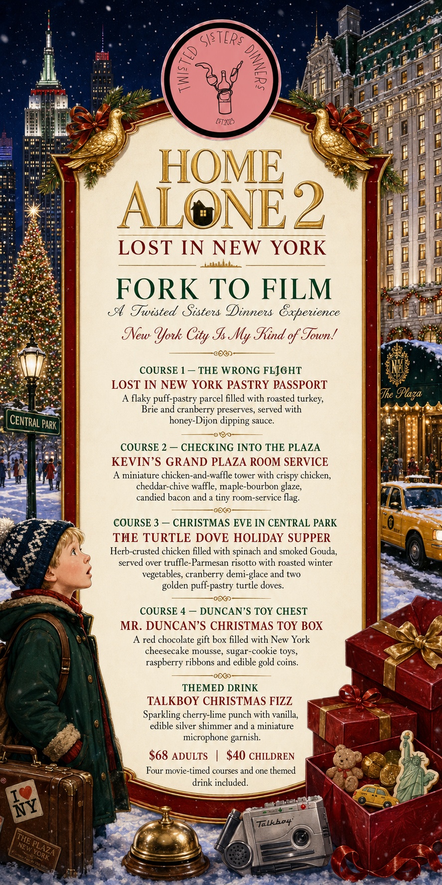 Home Alone 2 Fork to Film menu