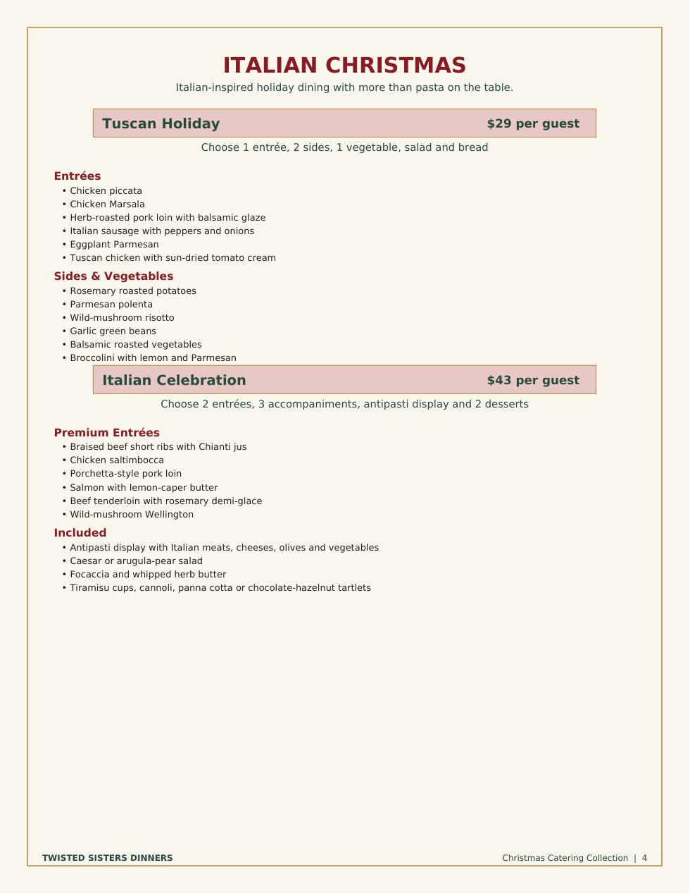 twisted sisters christmas catering collection — page 4