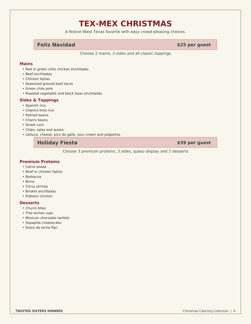 twisted sisters christmas catering collection — page 6