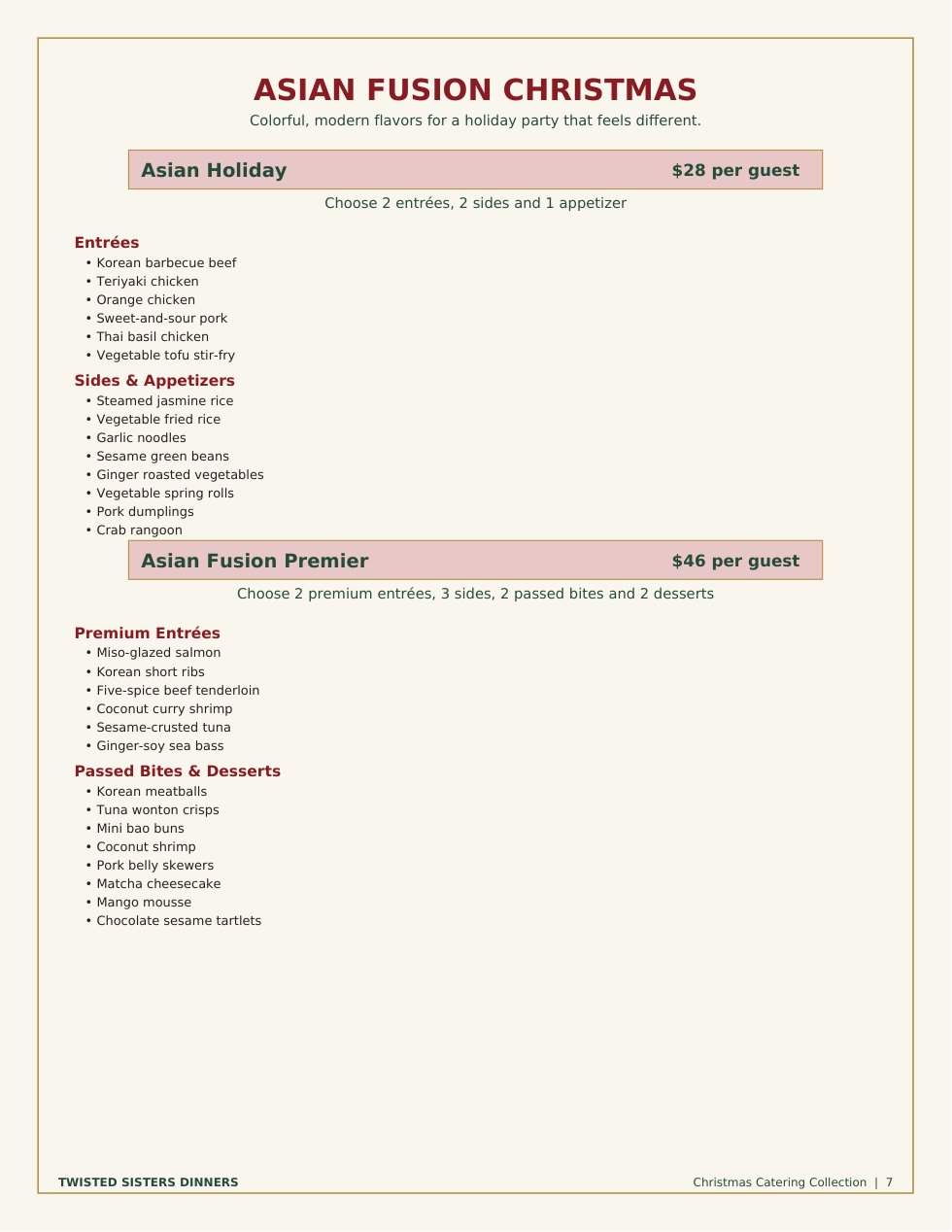 twisted sisters christmas catering collection — page 7